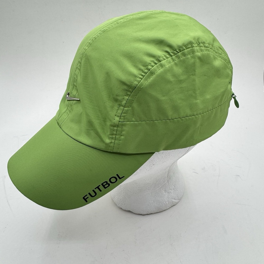 Nike Air Max Plus Tn AW84 Cap Green Tuned Air Running Hat Vtg Y2K Zip Pockets